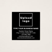 Black Squareプロファイルカードのビジネス情報 (正面)