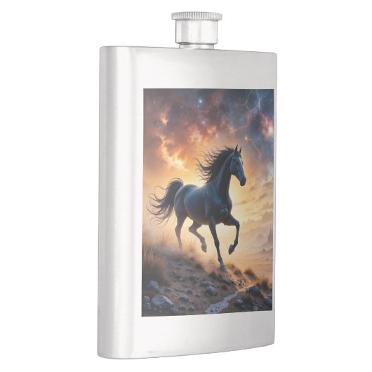 Black Stallion in Desert  フラスク (右)