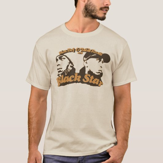 Black Star 80s/90sヒップホップラップのMusic Duo Tシャツ (正面)