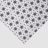 Black Stars on White Geometric Pattern 薄葉紙 (詳細)
