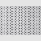 Black Stars on White Geometric Pattern 薄葉紙 (正面)