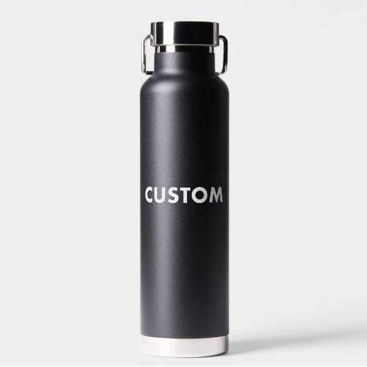 BLACK Steel XL Custom Thermal Tumbler Blank ウォーターボトル (正面)