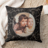 Black Stone & Marble Texture & Custom Photo クッション (ブランケット)