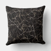 Black Stone & Marble Texture & Custom Photo クッション (裏面)