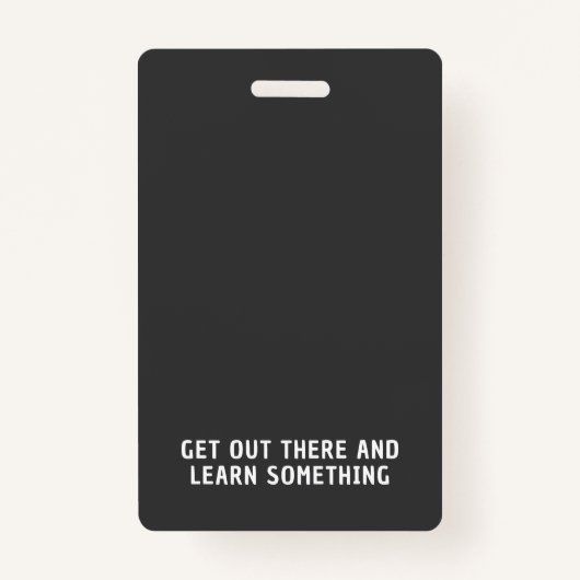 Black Stripe Homeschool Educator ID Badge バッジ (裏面)