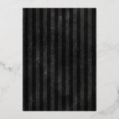 Black Stripes Halloween Dinner Party Gold 箔招待状 (裏面)