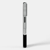 Black Stripes with Name  Case-Mate iPhoneケース (裏面 / 右)