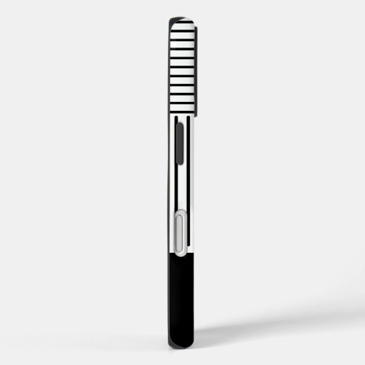 Black Stripes with Name  Case-Mate iPhoneケース (裏面 / 右)