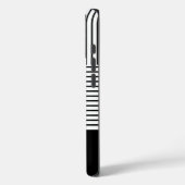 Black Stripes with Name  Case-Mate iPhoneケース (裏面 / 左)