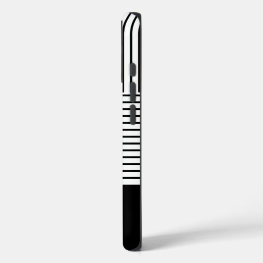 Black Stripes with Name  Case-Mate iPhoneケース (裏面 / 左)