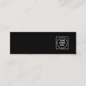 Black Stud Earring Display Card | Custom Logo  スキニー名刺 (正面)