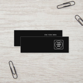 Black Stud Earring Display Card | Custom Logo スキニー名刺