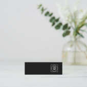 Black Stud Earring Display Card | Custom Logo  スキニー名刺 (スタンド正面)