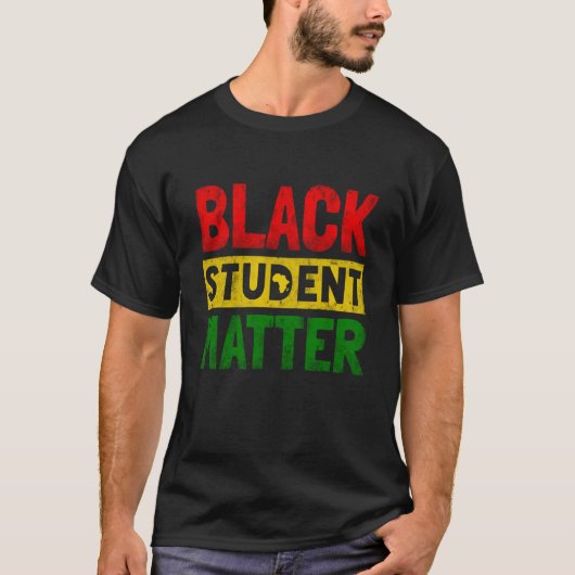 Black Students Matter Black History Month Men Wome Tシャツ (正面)