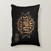 Black & Stupefy Spellグラフィック アクセントクッション (正面(垂直))