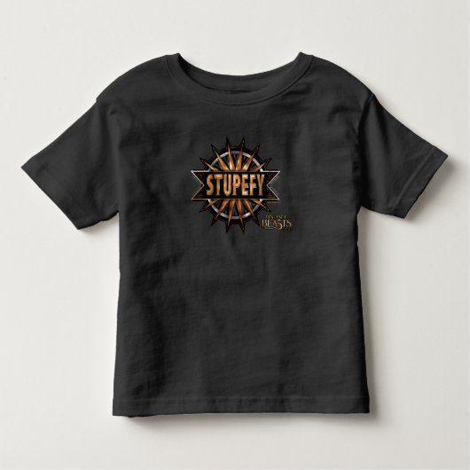Black & Stupefy Spellグラフィック トドラーTシャツ (正面)