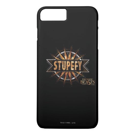 Black & Stupefy Spellグラフィック Case-Mate iPhoneケース (裏面)