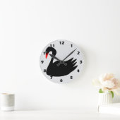 Black Swan Design ラウンド壁時計 (ホーム)