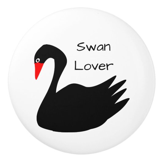 Black Swan Design Personalised セラミックノブ (正面)