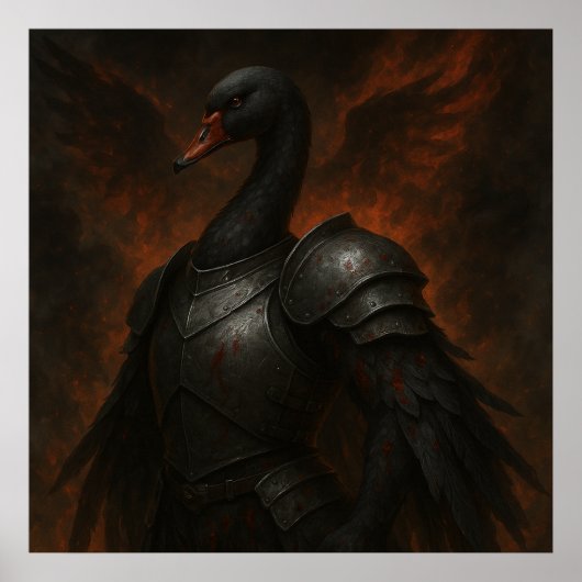 Black Swan Knight – Dark Fantasy Warrior ポスター (正面)