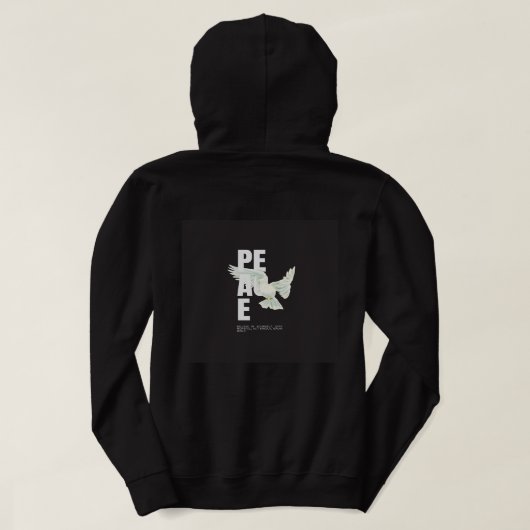 Black sweater design cloth  パーカ (デザイン裏面)