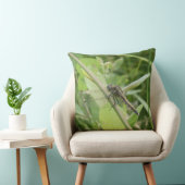 Black-tailed Skimmer Throw Pillow クッション (椅子)