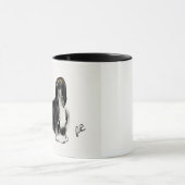 black&tanアフガンハウンド マグカップ (中央)