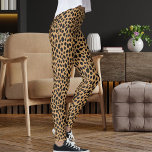 Black Tan And Brown Safari Leopard Skin Pattern レギンス<br><div class="desc">Make a fierce statement in this black, tan, and brown safari leopard print leggings. Bold spots over a modern neutral base create a standout athleisure style for gym, yoga, running, or streetwear. Soft, stretchy, and flattering. Personalize with your own (optional) photo or image— you can design yours now and own...</div>