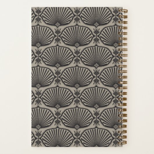 Black & Tan | Deco Fans Personalized Notebook ノートブック (裏面)