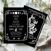 black tarot Goth save the date wedding Invitation 招待状