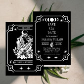 black tarot Goth save the date wedding Invitation 招待状