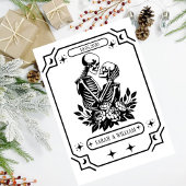 Black tarot Goth save the date wedding Invitation 招待状