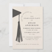 Black Tassel High School Graduation Party 招待状 (正面)