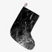 Black texture background stone スモールクリスマスストッキング (正面 (吊り時))