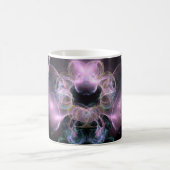 Black & Tha Smoke Modern Abstract コーヒーマグカップ (中央)