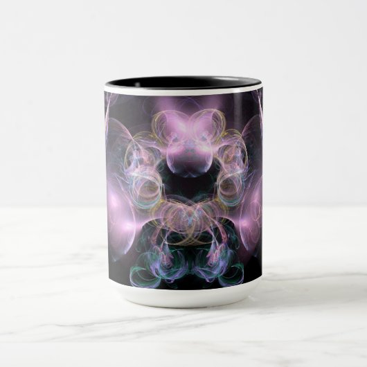 Black & Tha Smoke Modern Abstract マグカップ (中央)