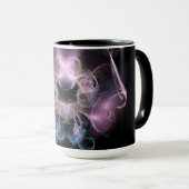 Black & Tha Smoke Modern Abstract マグカップ (正面右)