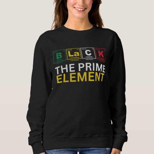 Black The Prime Element, Black History Month, Peri スウェットシャツ (正面)