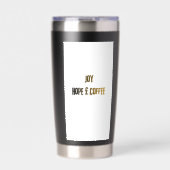 Black thermal tumbler 保温保冷タンブラー (正面)