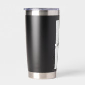 Black thermal tumbler 保温保冷タンブラー (右面)