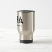 BLACK THREE LETTER MONOGRAM NAME STAINLESS STEEL トラベルマグ (中央)