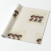 Black Three Wise Men Nativity Wrapping Paper 1 ラッピングペーパー (アンロールド)