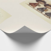 Black Three Wise Men Nativity Wrapping Paper 1 ラッピングペーパー (角)