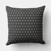 Black Throw Pillow クッション (裏面)