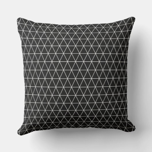 Black Throw Pillow クッション (裏面)