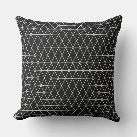 Black Throw Pillow クッション (正面)