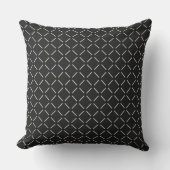 Black Throw Pillow クッション (正面)