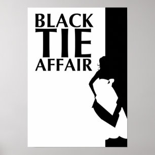 black tie affair : beautiful silhouette ポスター