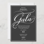 Black Tie Business Gala Invitation 招待状 (正面)