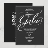 Black Tie Business Gala Invitation 招待状 (正面/裏面)